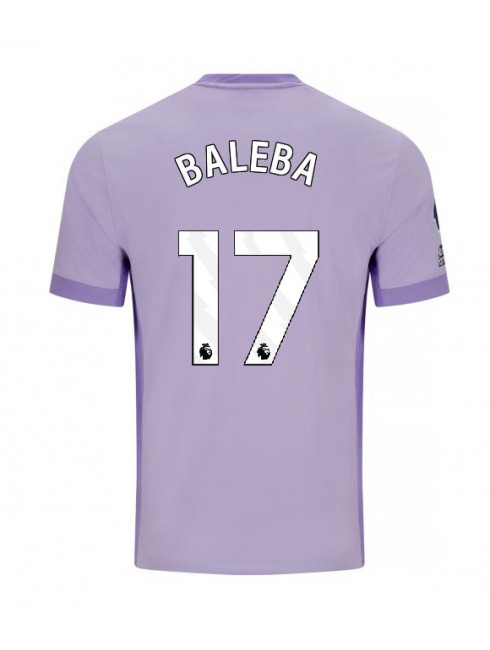 Brighton Carlos Baleba #17 Replika Borta Kläder 2025-26 Kortärmad Brighton Carlos Baleba #17 Replika Borta Kläder 2025-26 Kortärmad